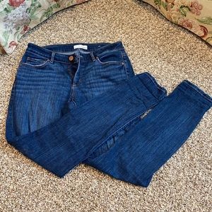 Loft Curvy Skinny Crop Jeans